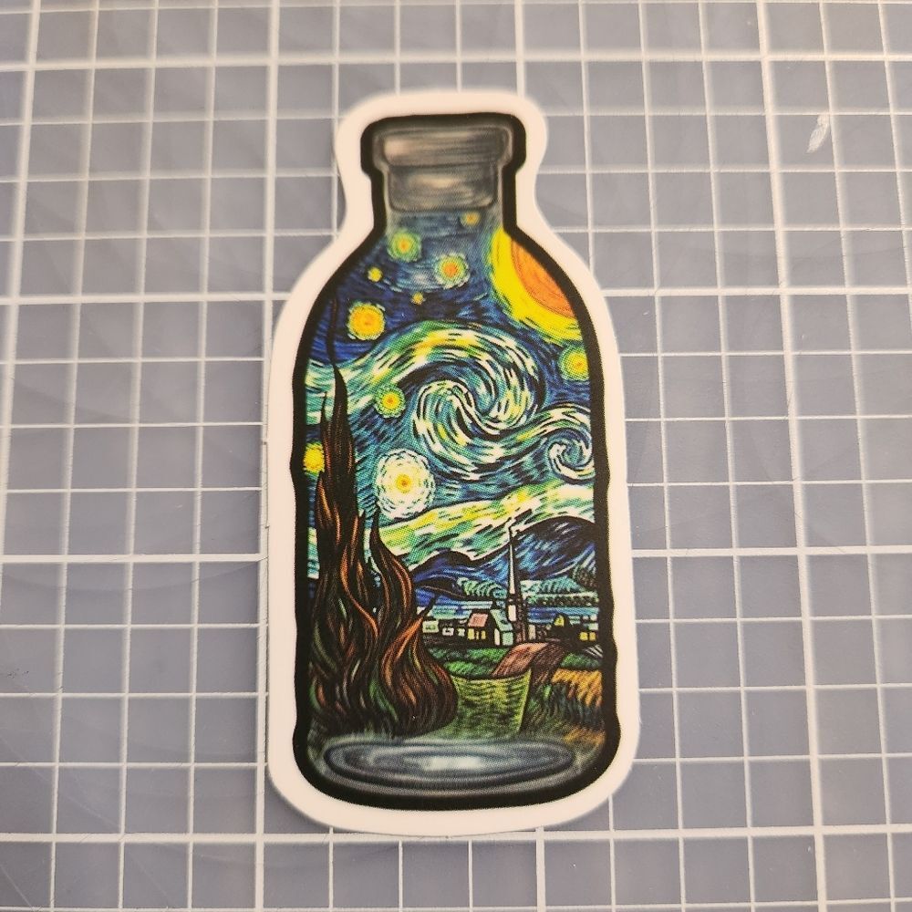 10/$10 Sticker Starry Night